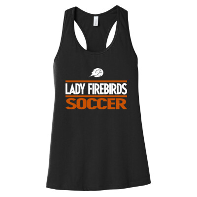 EHS Lady Firebirds Soccer Jersey Racerback Tee Thumbnail