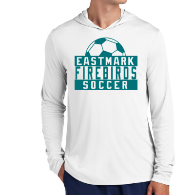 Eastmark Firebirds Soccer Hooded Long Sleeve Drifit Tee - Teal Thumbnail