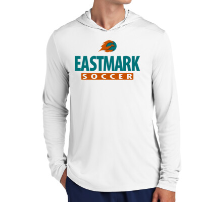 Eastmark Soccer Stack Hooded Long Sleeve Drifit Tee Thumbnail