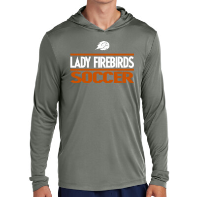 EHS Lady Firebirds Soccer Hooded Long Sleeve Drifit Tee Thumbnail