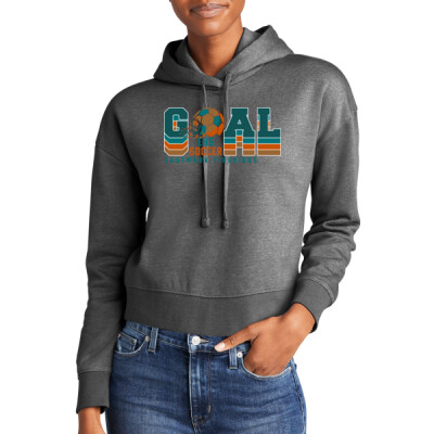 Ladies Goal EHS Soccer Crop Fleece Hoodie Thumbnail