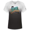 Women's V-Neck Ombre T-Shirt Thumbnail
